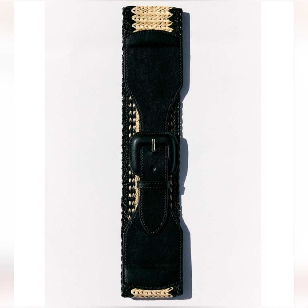 βοΈSOLDβοΈ ZARA WOVEN COMBINATION BELT SIZE 90 M L - Picture 7 of 7
